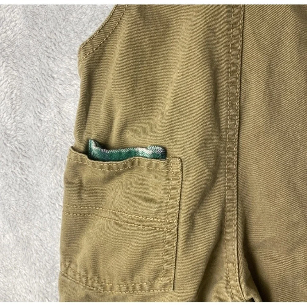 OshKosh B'gosh Overalls 9 Months Baby Boys Olive Green Elephant‎ Patch Baby